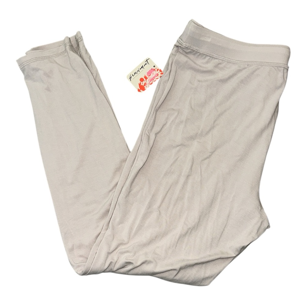 Free People Cream Track Pants